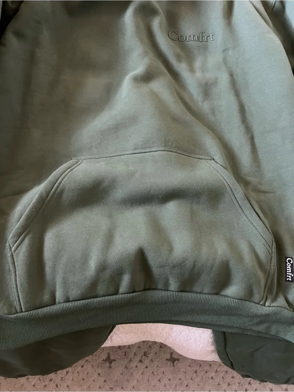 Comfort-Fit Olive Green Sweatpants & Hoodie Set
